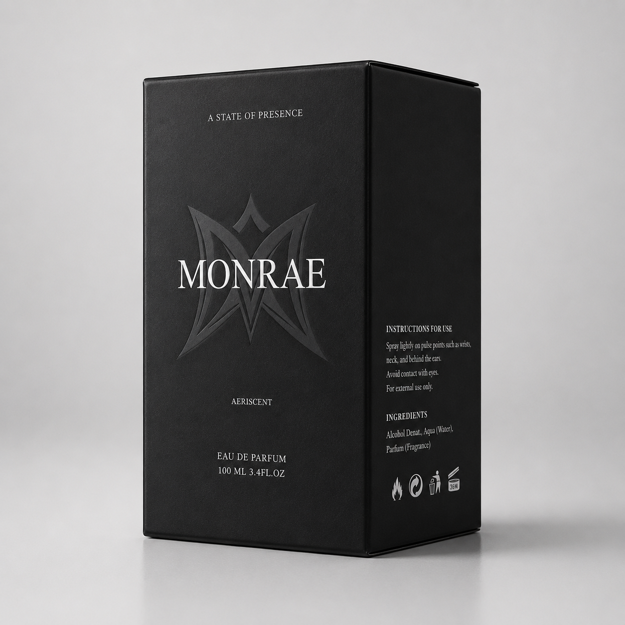 MONRAE packaging box